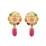 Navratan Earring Jaipurio Curates Holiday - Buy Nine Gems Festive Elegance | Jaipurio
