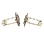 Noir Gilded MOP Cufflink - Buy Dark Pearl Power | Jaipurio