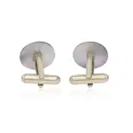 Noir Gilded MOP Cufflink - Buy Dark Pearl Power | Jaipurio