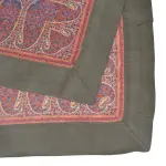 Fossil Paisley Pocket Square Pure Silk - Buy Ancient Luxury | Jaipurio