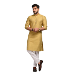 Golden Booti Pattern Royal Embroidered Kurta for Men | Festive Ethnic Wear