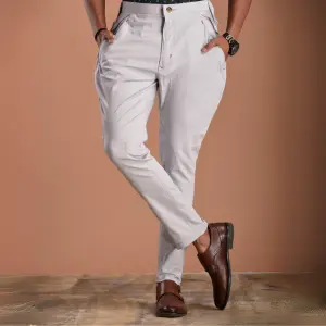 Personalized Premium Men's Breeches | Light Grey | Jaipurio