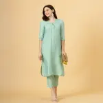 Classy Sea Green Co-Ord Set | Premium Cotton Blend | Contemporary Fashion | Modern Two-Piece Set | Perfect Daily Wear | Size XS-XXL | Jaipurio