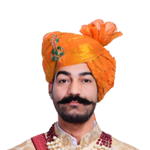 Kesariya Doriya Groom Traditional Safa - Buy Premium Wedding Headgear | Jaipurio