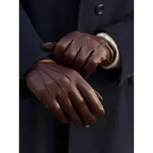 Handmade Lambskin Leather Winter Gloves | Wool-Lined Sheepskin Gloves | Premium Soft Leather Men & Women's Gloves | Luxury Gift Choice