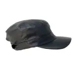 Men's Baseball Cap Real Leather Peaked Cap | Black Hats | Jaipurio
